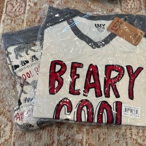 Lazy One Women’s Beary Cool Pajamas Size Medium
